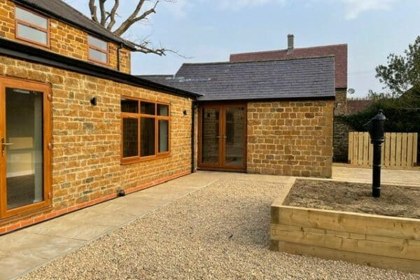 single storey extension example of Ashby Work